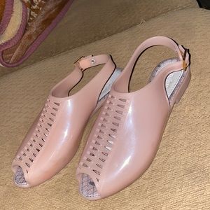 Melissa + Jason Wu jelly flats sandals